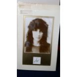 ENTERTAINMENT, signed pieces, inc. Cher, Marianne Faithfull, Shelley Winters, all overmounted