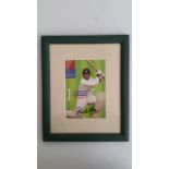 CRICKET, signed colour trade card by Sachin Tendulkar, The Spirit of Cricket, early 2000s,