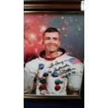 SPACE, Apollo 13, signed NASA phot by Fred Haise, inscribed, framed & glazed, 9.5 x 11.75 overall,