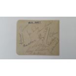 FOOTBALL, autographs, Nottingham Forest F.C. c.1958. Album page signed in pencil (one in ink) by