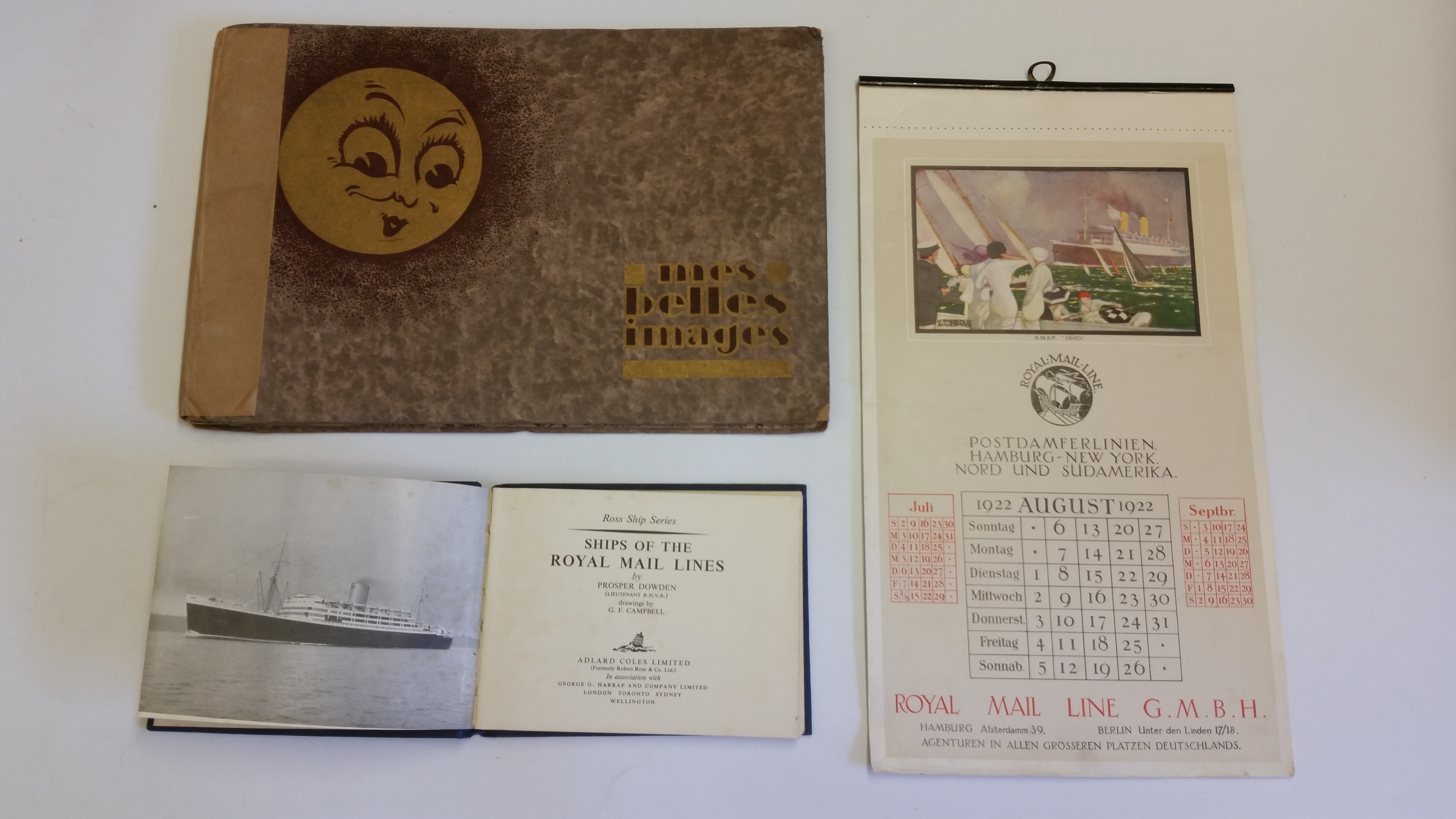 EPHEMERA, selection, inc. shipping, booklets, phonecards, cigar bands, calendar; Copes Smoke Room