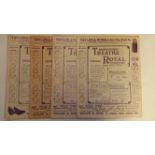 THEATRE, programmes, Theatre Royal (Nottingham), 1905, some small tears to edges, FR to VG, 17