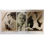 CINEMA, early publicity photos, inc. Mae Clarke, Marlene Dietrich, Gary Cooper, Gloria Swanson; FoH,