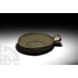 Large Roman Bronze Pan with Loop Handle