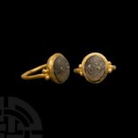 Roman Gold Ring with Cabochon