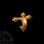 Roman Gold Crossbow Brooch