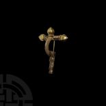 Roman Gilt Silver Crossbow Brooch