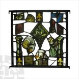 Medieval Stained Glass Panel