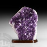 Natural History - Large Amethyst Crystal Display