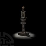 Large Egyptian Bronze Djed Pillar