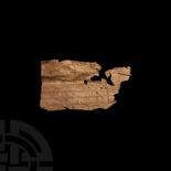 Bactrian Manuscript Fragment of a Letter
