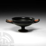 Greek Blackware Stemmed Kylix