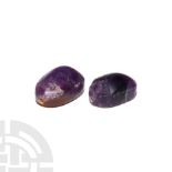 Egyptian Amethyst Scarab Group