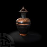 Etruscan Blackware Bail Amphora