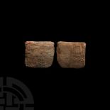 Western Asiatic Bifacial Cuneiform Tablet