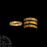 Gold 'For My Sake Weare This' Posy Ring