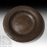 Very Large Mamluk Deep Tinned Copper Tray