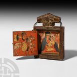 Ethiopian Pendant Diptych of the Virgin and Child