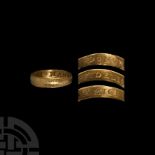 Gold 'Gift to a Loyal Friend' Posy Ring