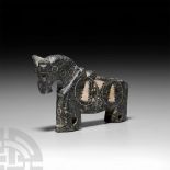 Ghaznavid Inlaid Stone Figurative Horse