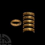 Gold 'R J Arn[ ]bt 26 Nov 1713 Oet 27' Memento Mori Skull Ring