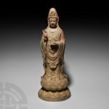 Chinese Wei Guanyin on Lotus Base