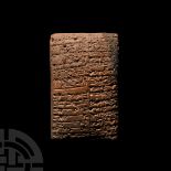 Large Ur III Messenger Cuneiform Tablet