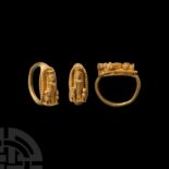 Greek Gold Ring with Artemis of Ephesus