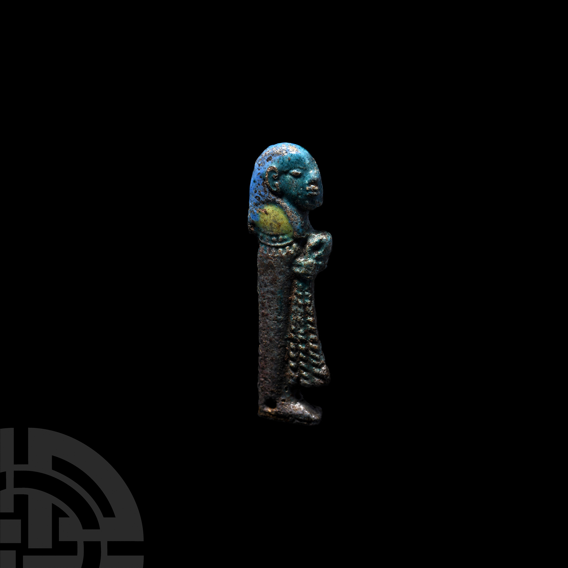 Egyptian Glazed Figural Amulet