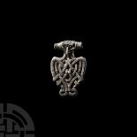 Viking Age Silver Filigree Zoomorphic Pendant