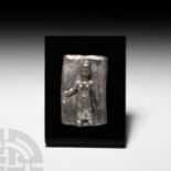 Roman Silver Plaque with Goddess