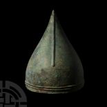 Urartian Bronze Helmet with Incised Insignia