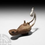 Byzantine Oil Lamp with Lid