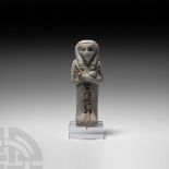 Egyptian Glazed Shabti of Djed Khonsu Iefankh