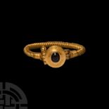 Roman Gold Bracelet with 'Eye' Cabochon