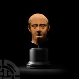 Etruscan Votive Terracotta Male Head