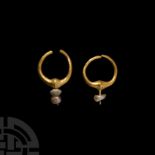 Gold Earring Pair