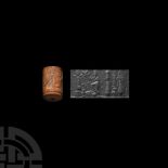 Akkadian Cylinder Seal with Deities