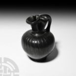 Greek South Italian Black-Glazed Trefoil Oinochoe