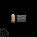 Mesopotamian Cylinder Seal with Contest Scene