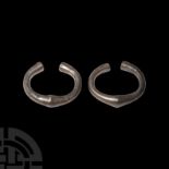 Achaemenid Silver Bracelet Pair