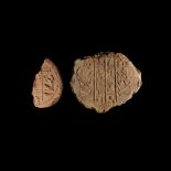 Egyptian Fragment of Funerary Cone for Montuemhat, Fourth Prophet of Amun