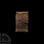 Old Babylonian Cuneiform Accounts Tablet