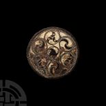 Anglo-Saxon Bowl Mount with La Tene Style Roundels
