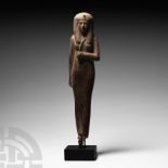 Egyptian Wooden Princess Figurine