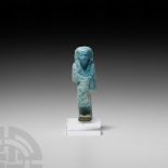 Egyptian Glazed Overseer Shabti