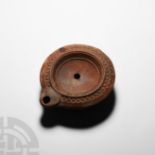 Roman 'Colchester' Terracotta Oil Lamp