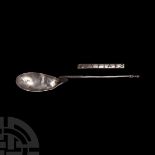 Late Roman Silver Liturgical Spoon for Kyriakos