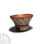 Pre-Columbian Nazca Bowl With Arrow Design
