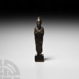 Egyptian Black Stone Osiris Statuette